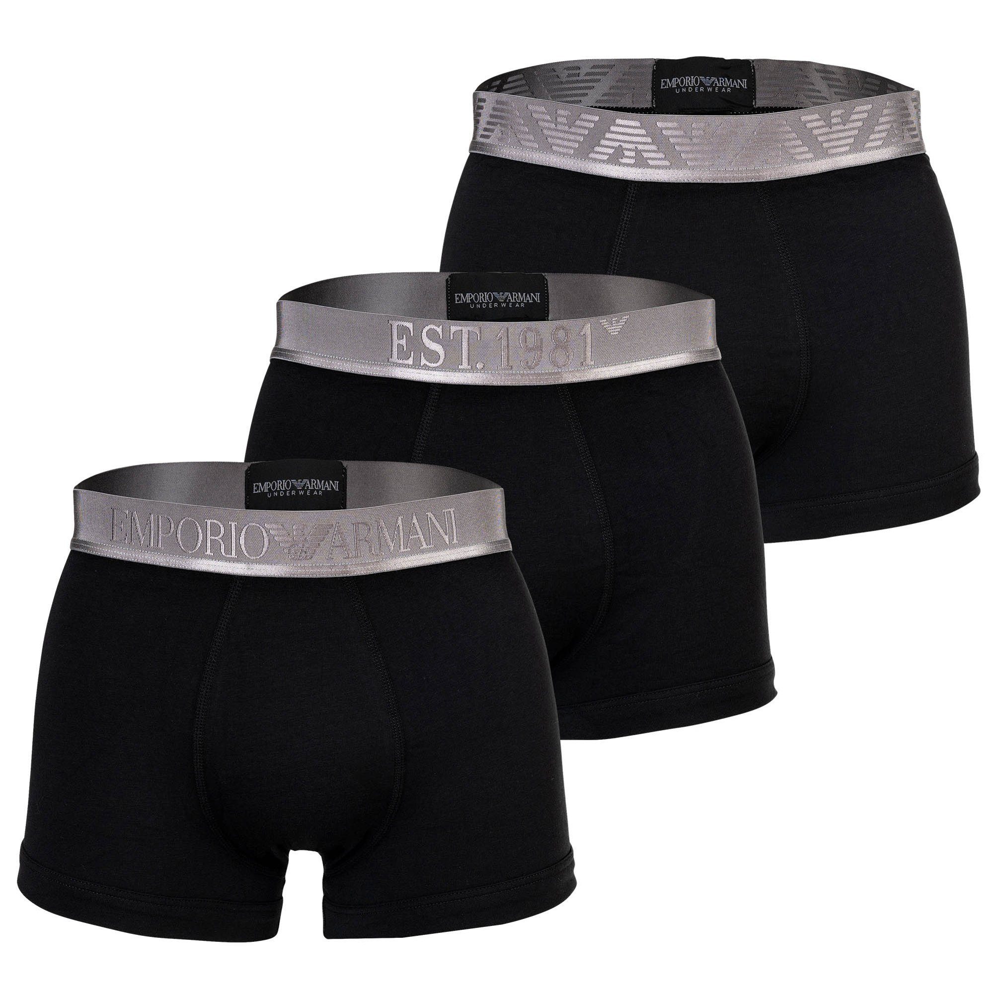 Emporio Armani Boxer Herren Boxershort 3er Pack Baumwolle (Packung, 3er Pac günstig online kaufen