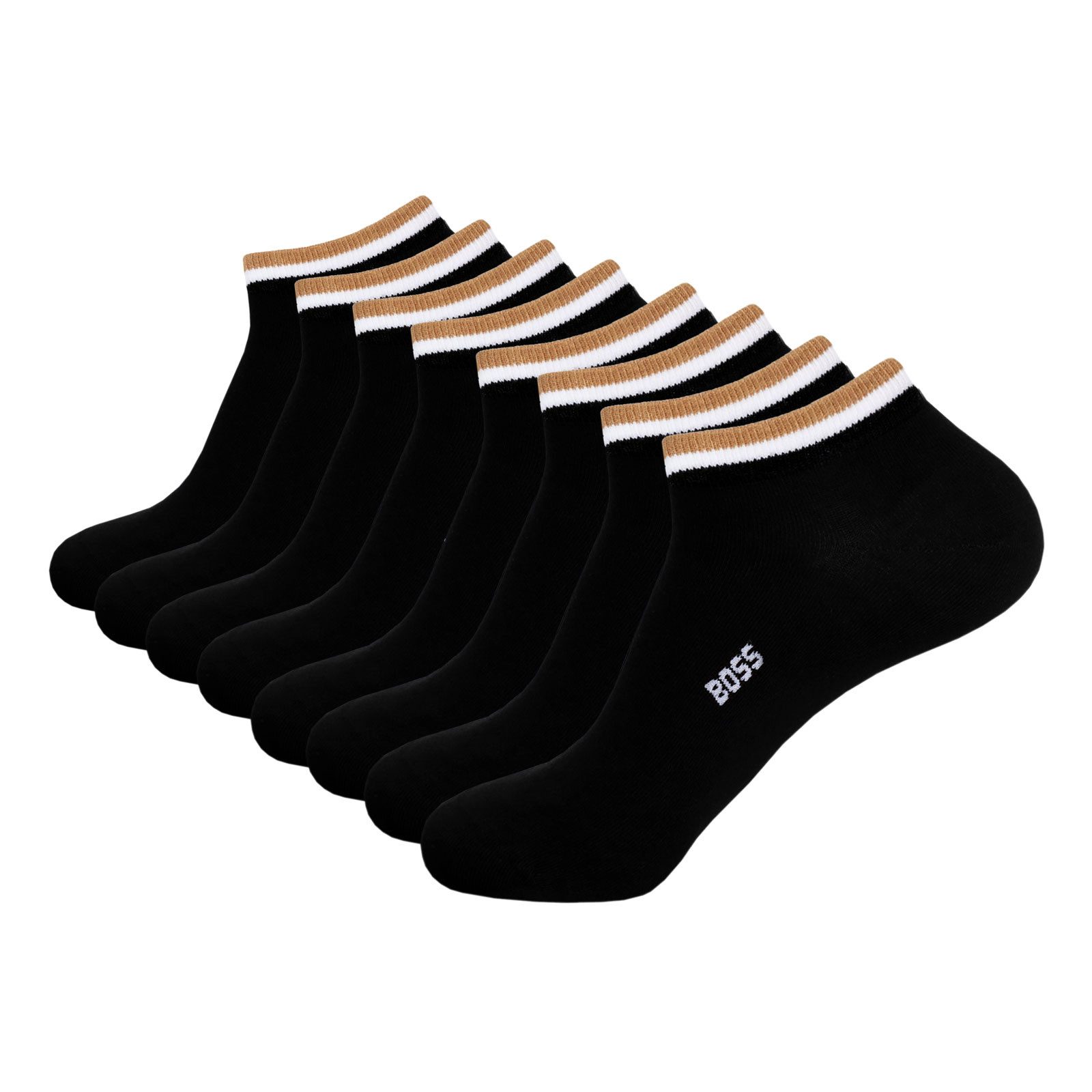 BOSS Freizeitsocken AS Uni Stripe CC (4-Paar) mit eingesticktem Markenschri günstig online kaufen