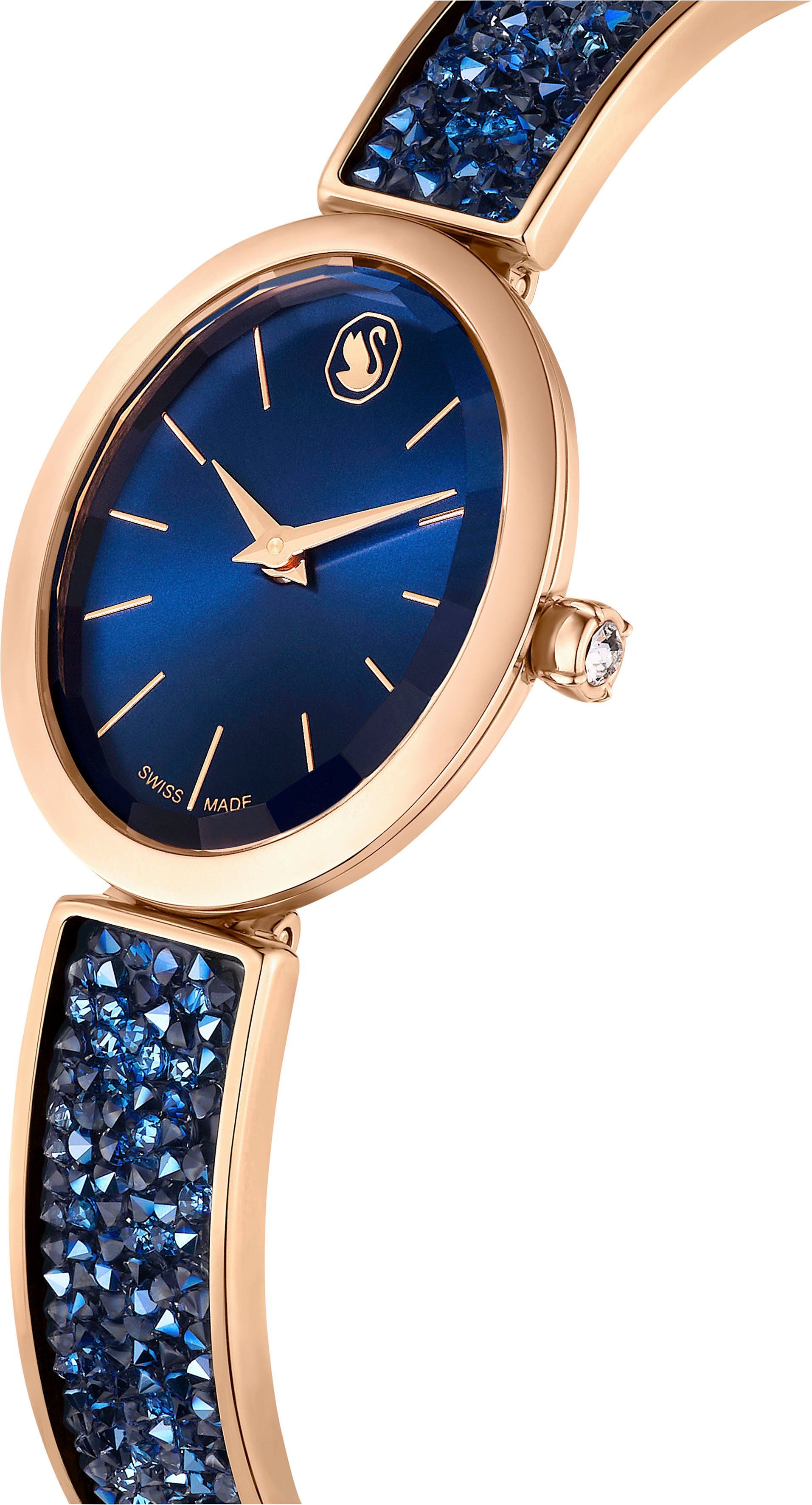 Uhr ROCK Swarovski CRYSTAL Schweizer OVAL, 5656822 blau