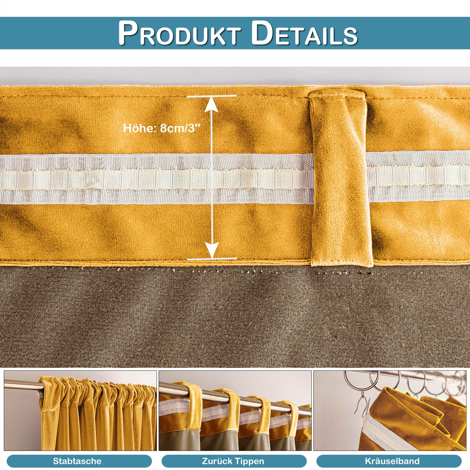LMaxhome Verdunkelungsvorhang Blickdicht Samt Velvet Vorhang Gardinen Thermo Weihnachtsvorhänge Deko, (2 St), verdunkelnd, 132x213cm/244cm/274cm/305cm, Winter Verdickt