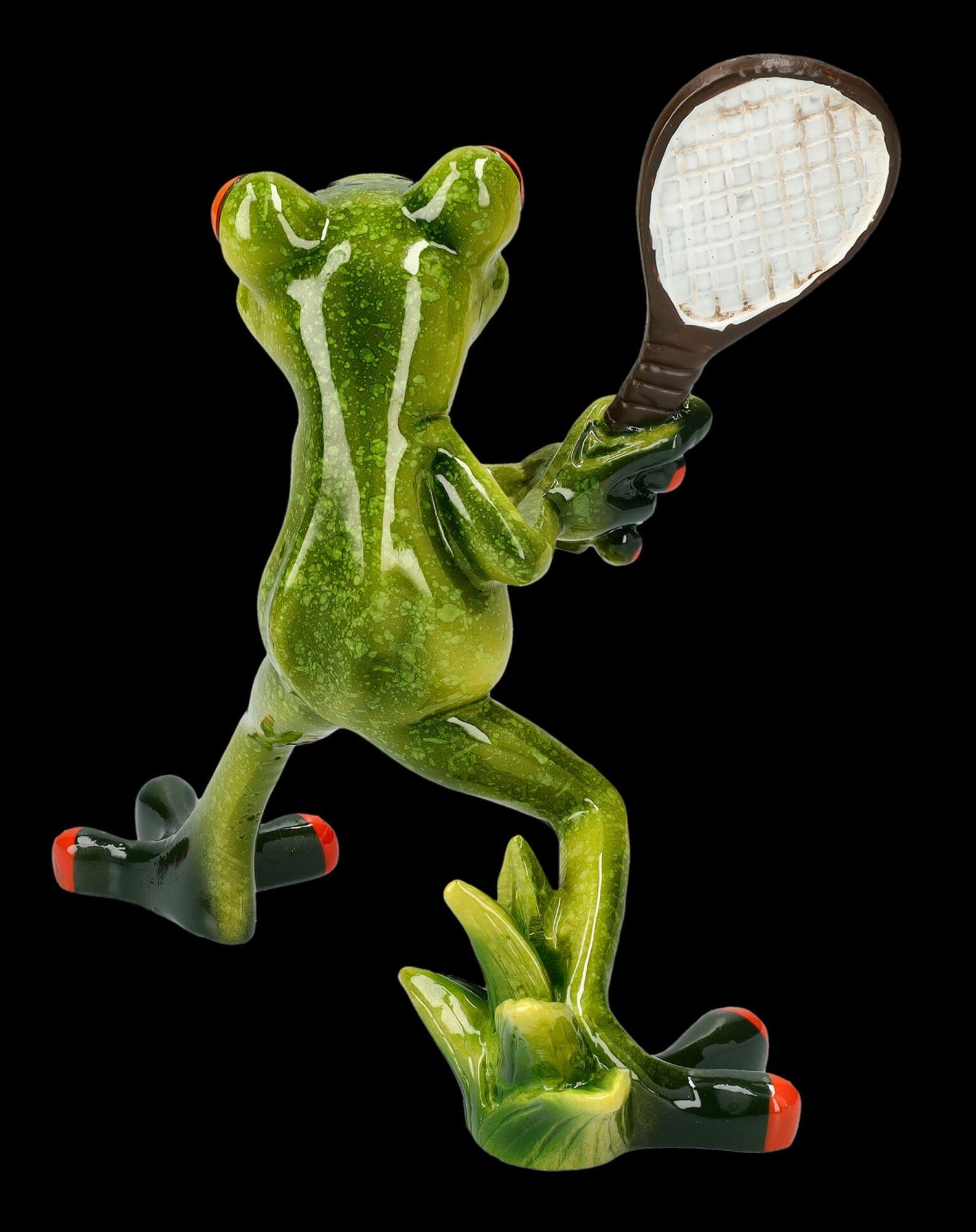Frosch Figuren GmbH Shop Tennis Figur Dekofigur Tierfigur Ass Tennisspieler - - Tierfigur Lustige