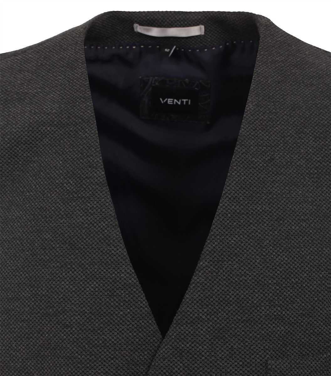 VENTI Anzugweste VENTI Herren Anzugweste V-Ausschnitt Regular-Fit Grau – Bild 3 von 5