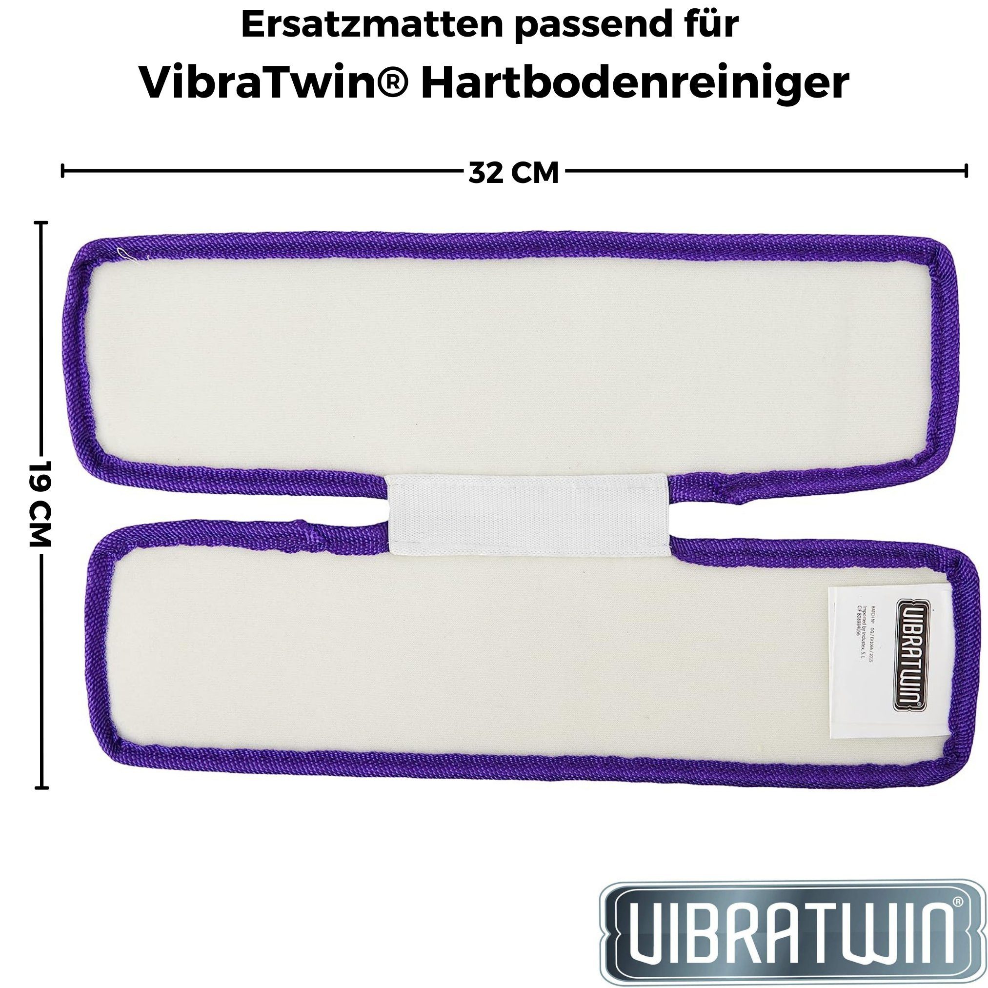 cm, VibraTwin® Direct® und Pad Wischbezug Hartbodenreiniger Scheuer- Teppich Packung, Varianten: 3 Best Fleckenpad) oder 1-tlg., Zubehör, (Polierset, Polierset, Ersatzmatten 32x19