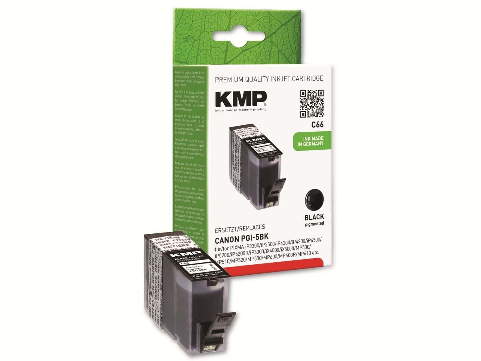 KMP KMP Tintenpatrone Canon PGI-5BK für Tintenpatrone kompatibel