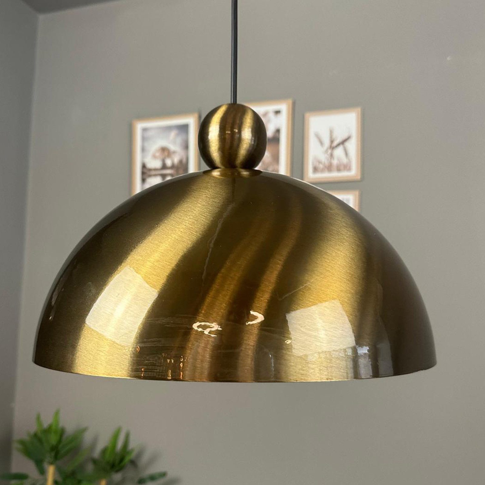 Bamyum Pendelleuchte Pendelleuchte Yimpi Wulst Metall Ø30cm, Modern Hängelampe, ohne Leuchtmittel