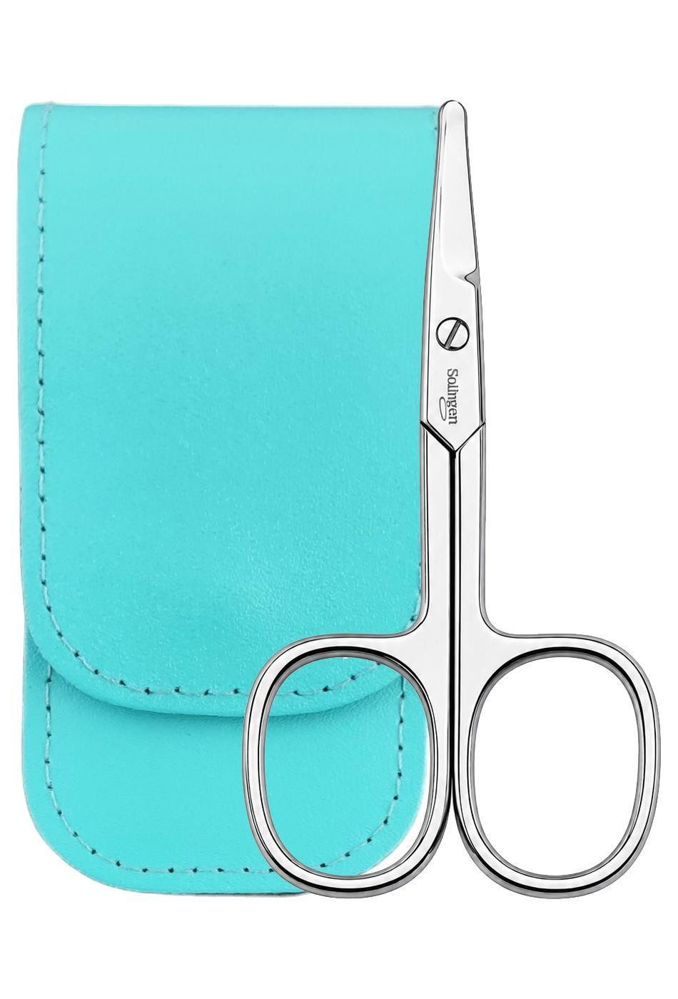 EloModa Baby-Nagelschere Baby- & Kindernagelschere Solingen mit abgerundeten Spitzen, Echtleder, (1-tlg), Baby- und Kindernagelschere aus Solingen, Abgerundete Spitzen