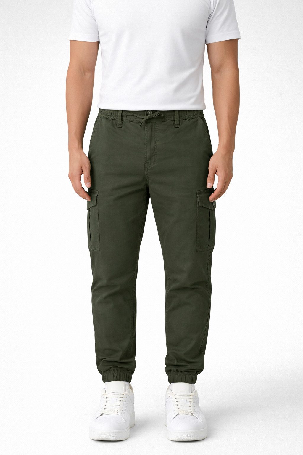 Smith & Solo Cargohose Herren, Hose Lang Chino mit Kordelzug günstig online kaufen