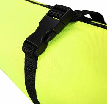 BRUBAKER Skitasche XC Touring Langlauf Ski Tasche - Neon Gelb (1-tlg., reißfest und schnittfest), Skibag für 1 Paar Ski und 1 Paar Stöcke (Skier und Skistöcke)