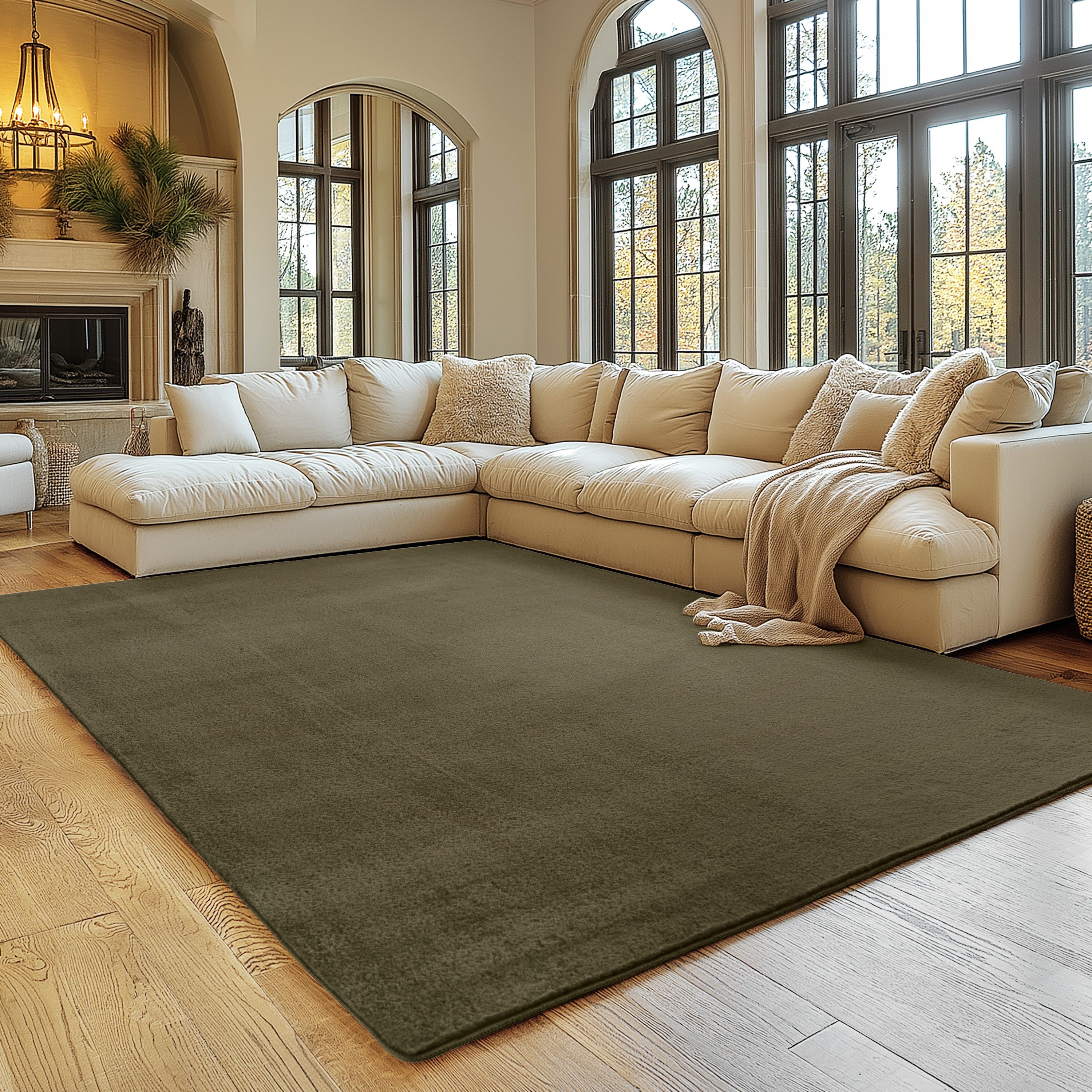 SIMPEX24 Teppich Unicolor - Einfarbig, Rechteckig, Höhe: 11 mm, Perfekt geeignet für Wohnzimmer, Schlafzimmer,Kinderzimmer