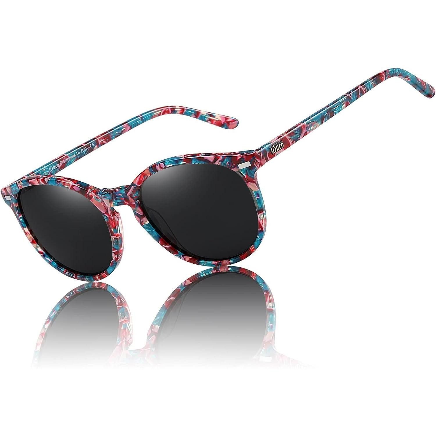 Retrosonnenbrille Sonnenbrille Damen retro polarisiert UV400 Acetatrahmen leicht
