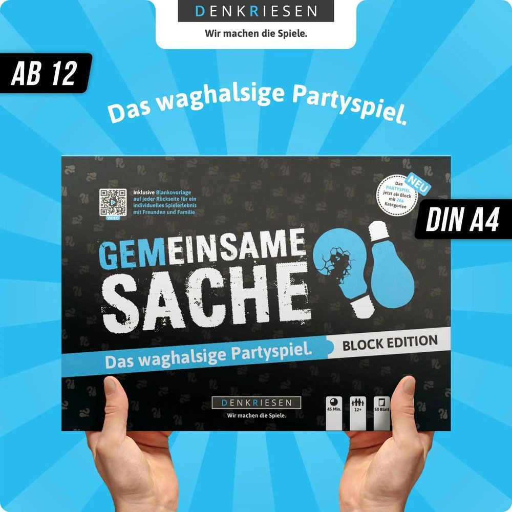 Denkriesen Spiel PARTYFIEBER - GEMEINSAME SACHE Block Edition "Das waghalsige...