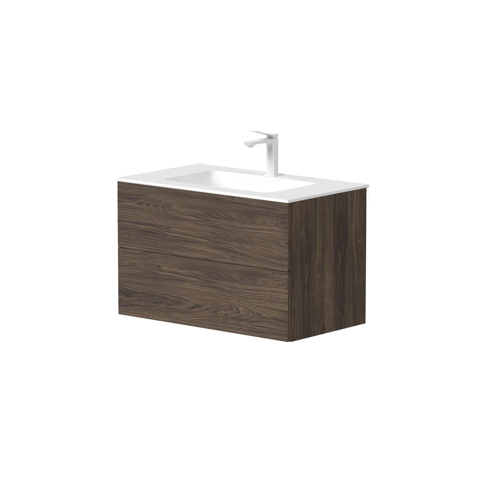 welltime Waschtisch Gama, inklusive Waschbecken, mit Push-to-Open-Funktion, FSC® zertifiziert