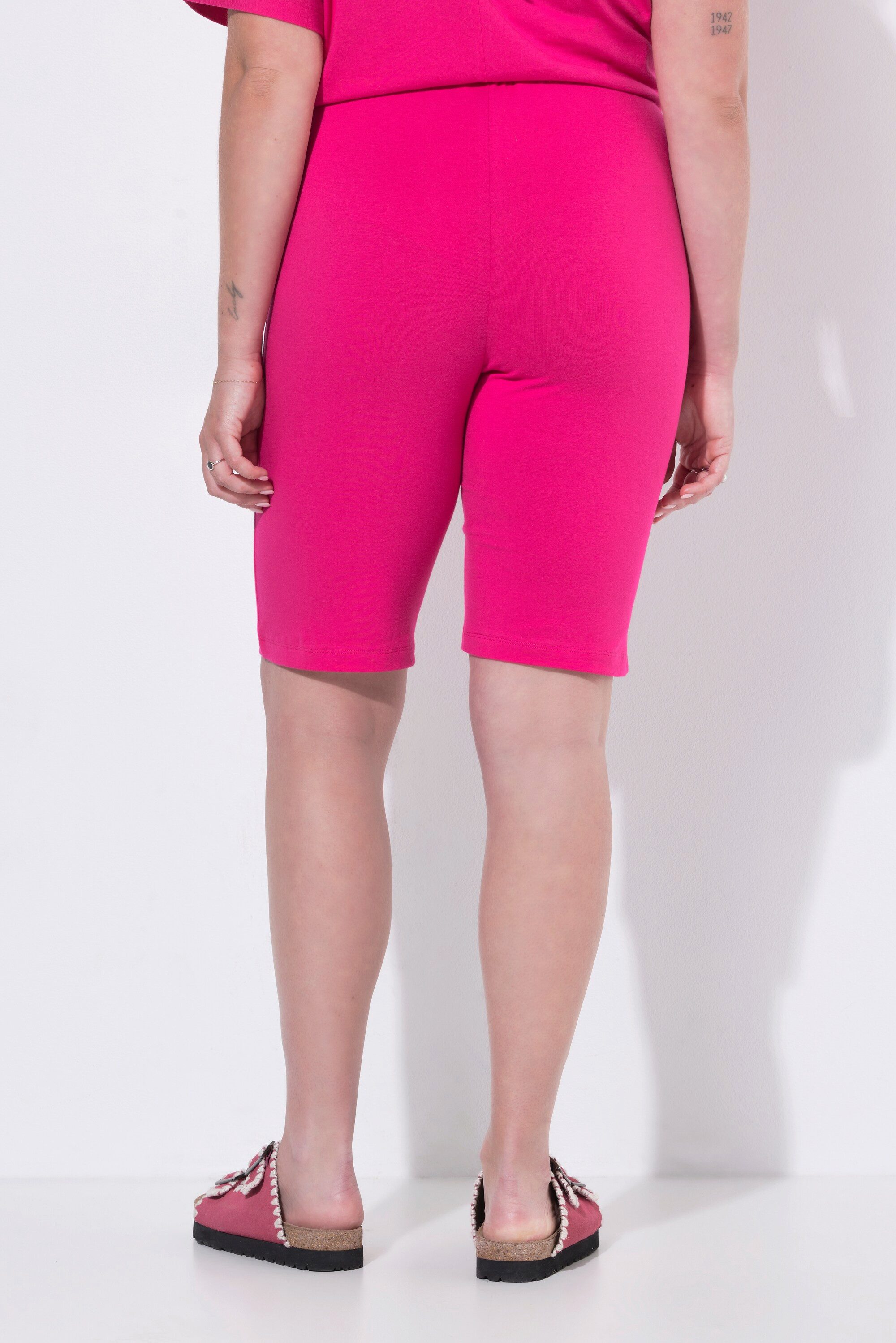 Angel of Style Leggings Radler-Leggings schmale Passform Herz-Stickerei
