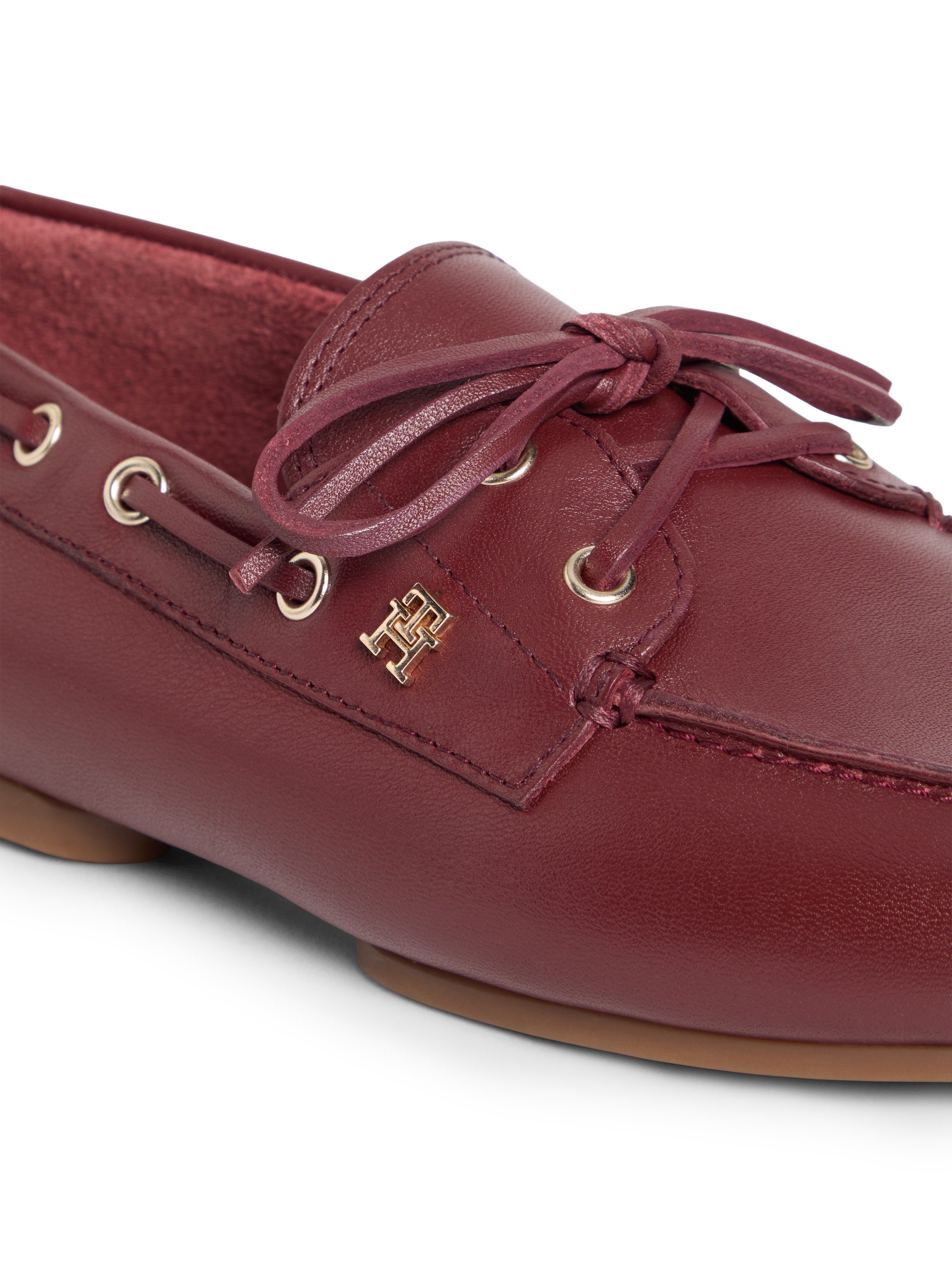 Tommy Hilfiger TH SLEEK LEATHER BOAT SHOE Bootsschuh Bootsschuh, Businesssc günstig online kaufen