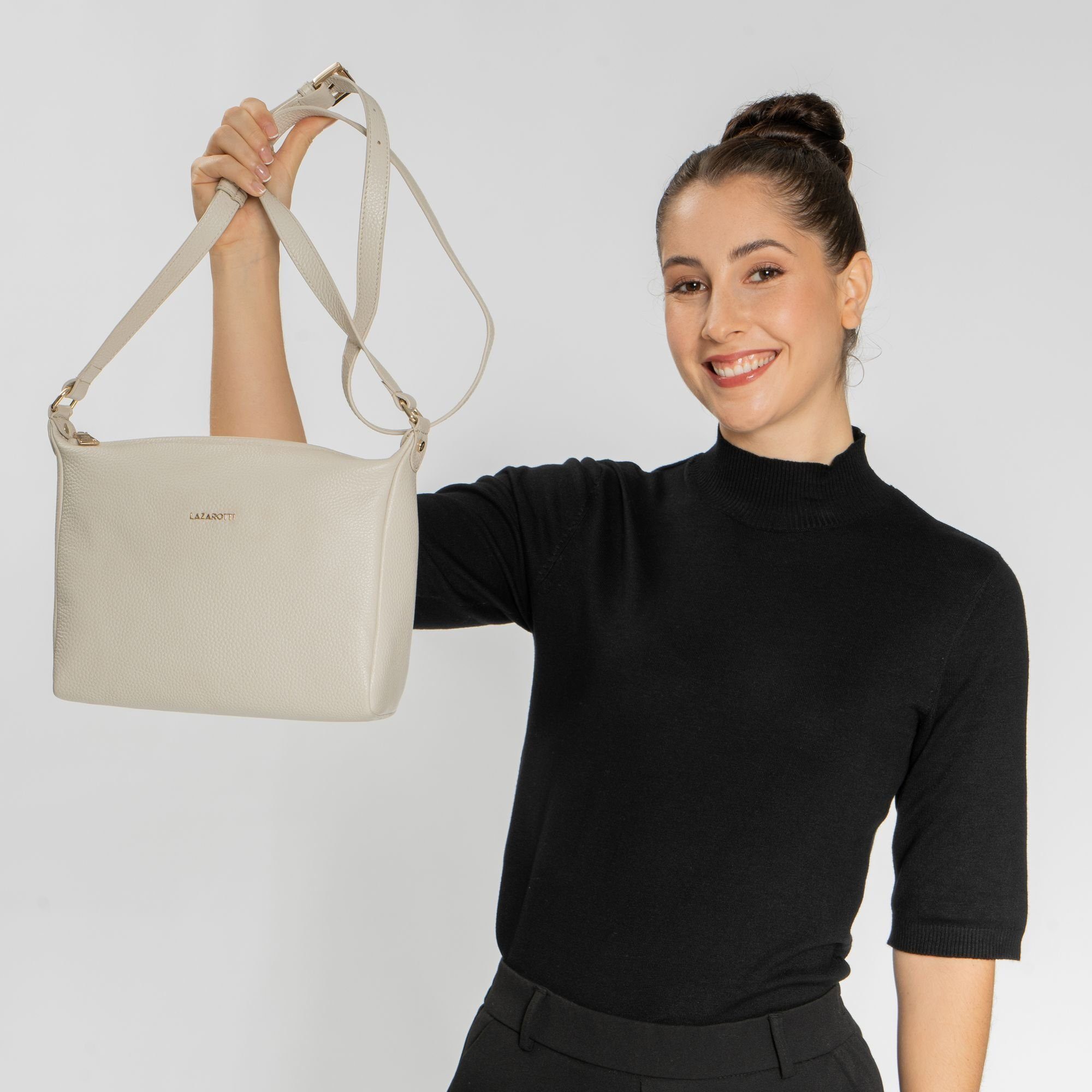Lazarotti Umhängetasche Bologna Leather, Leder