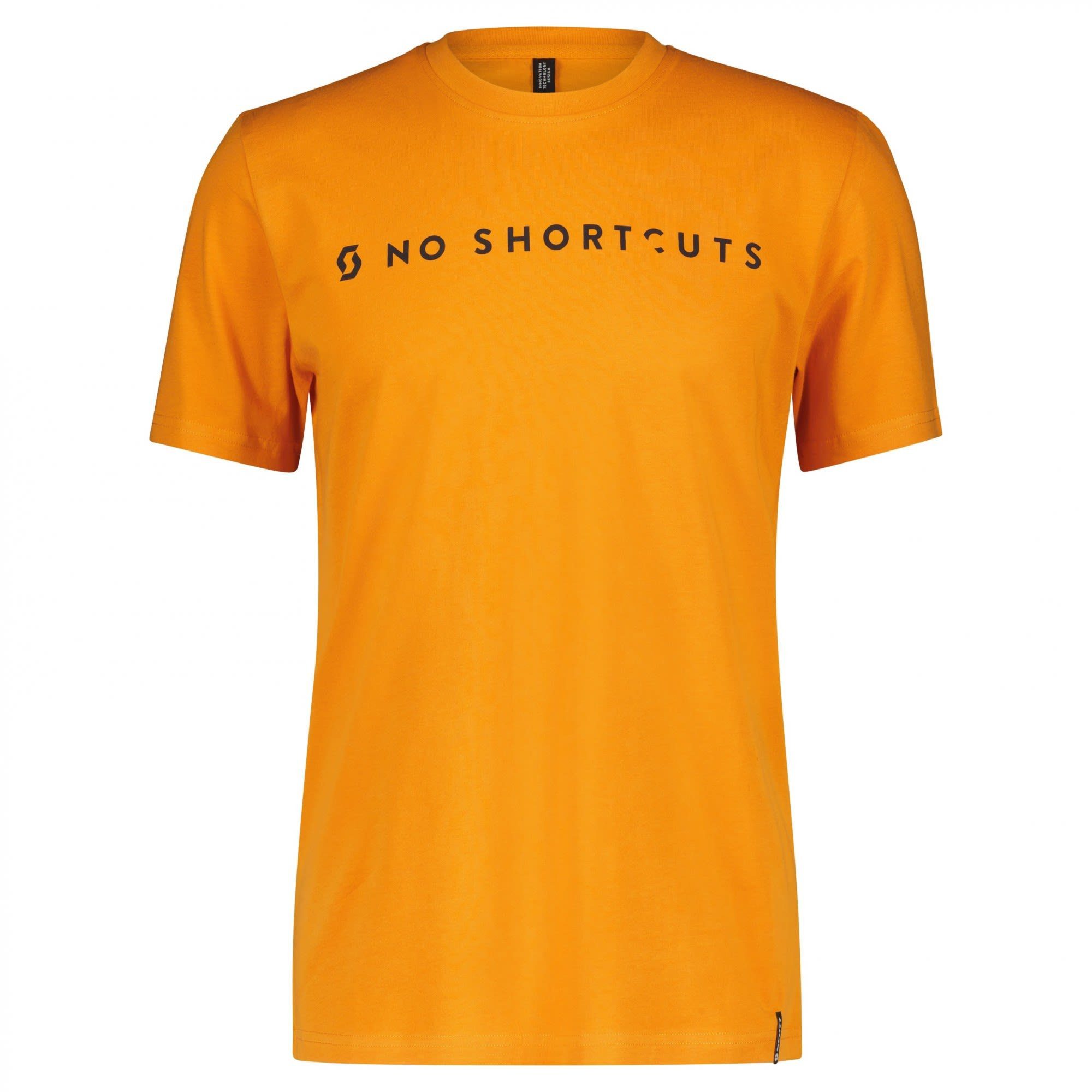 Scott T-Shirt Scott M No Shortcuts S/sl Tee Herren Kurzarm-Shirt Copper Orange