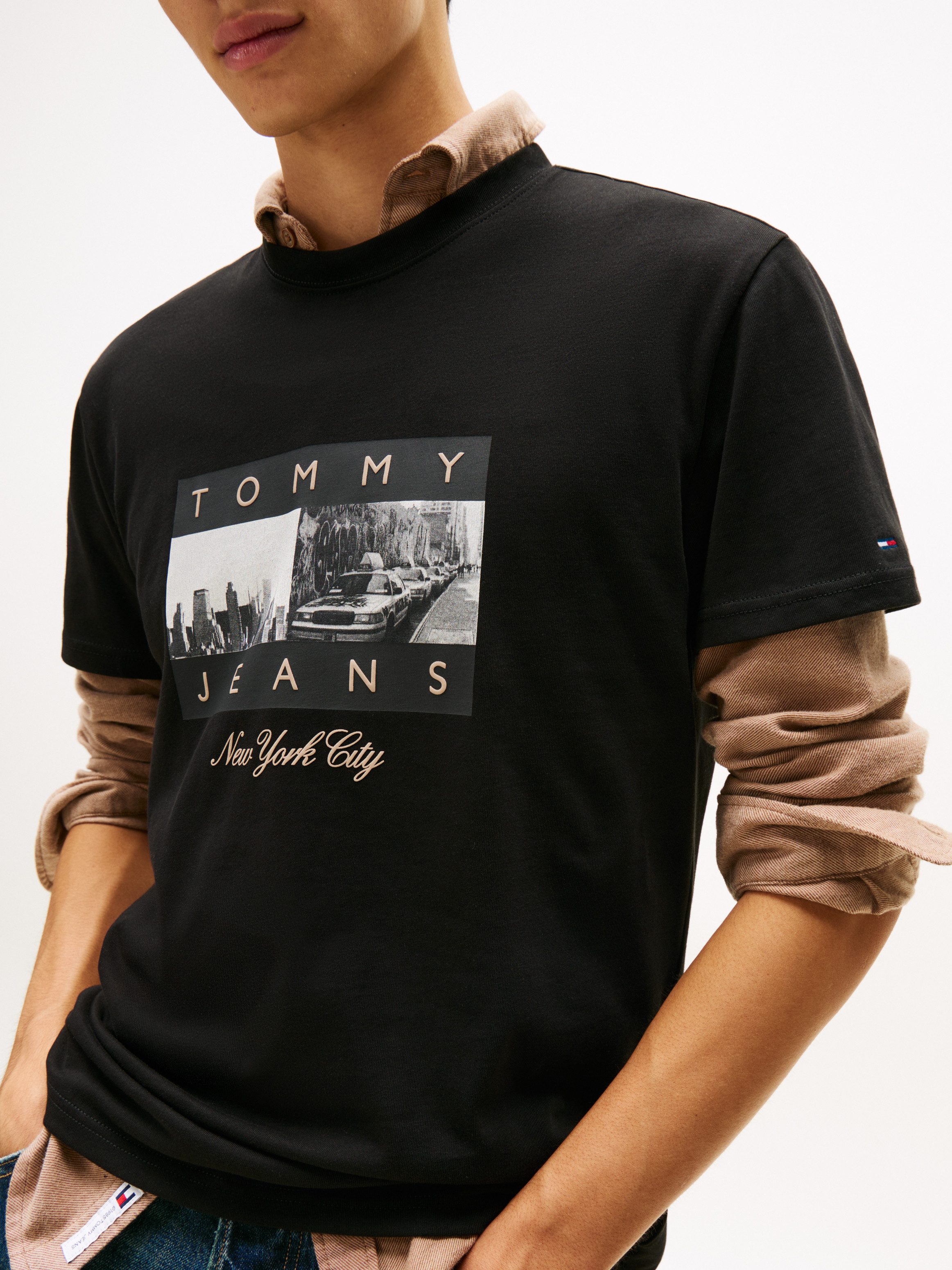 Tommy Jeans T-Shirt TJM PHOTO FLAG günstig online kaufen