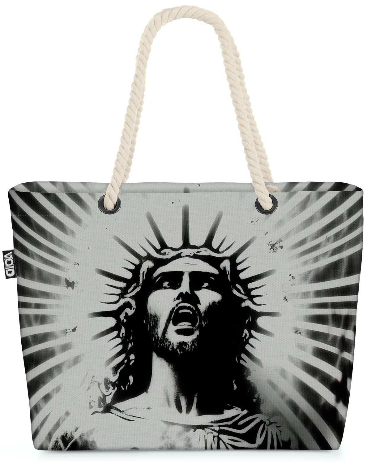 katholisch Strandtasche evangelisch Work c Kirche Bibel Art Statue Pop jesus VOID (1-tlg), Jesus