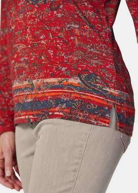 GOLDNER Print-Shirt Kurzgröße: Langarmshirt mit Paisleymuster