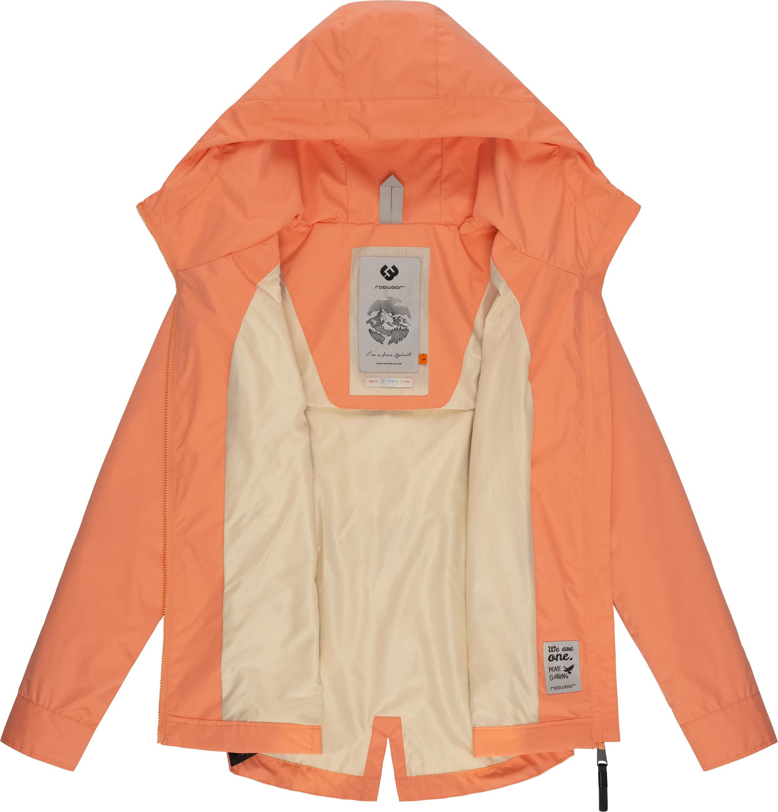 Ragwear Outdoorjacke Monade Übergang stylische Übergangsjacke mit großer Kapuze