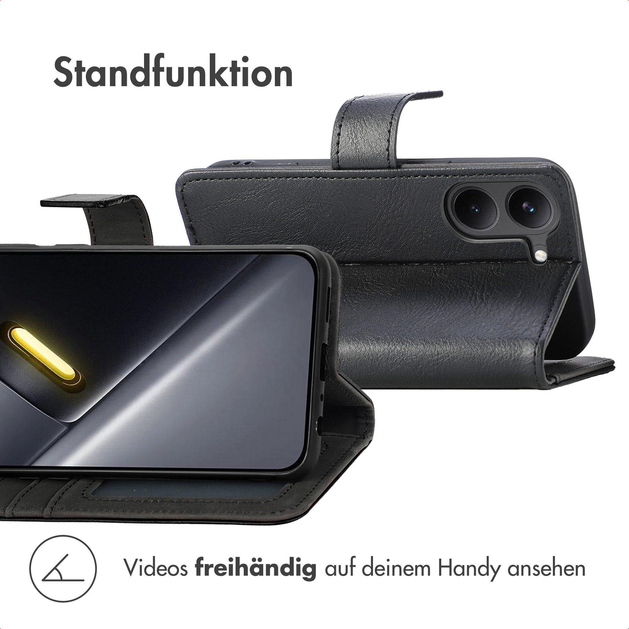 imoshion Smartphone-Mappe imoshion Luxuriöse Klapphülle Xiaomi Poco X8 Pro - Schwarz – Bild 4 von 5