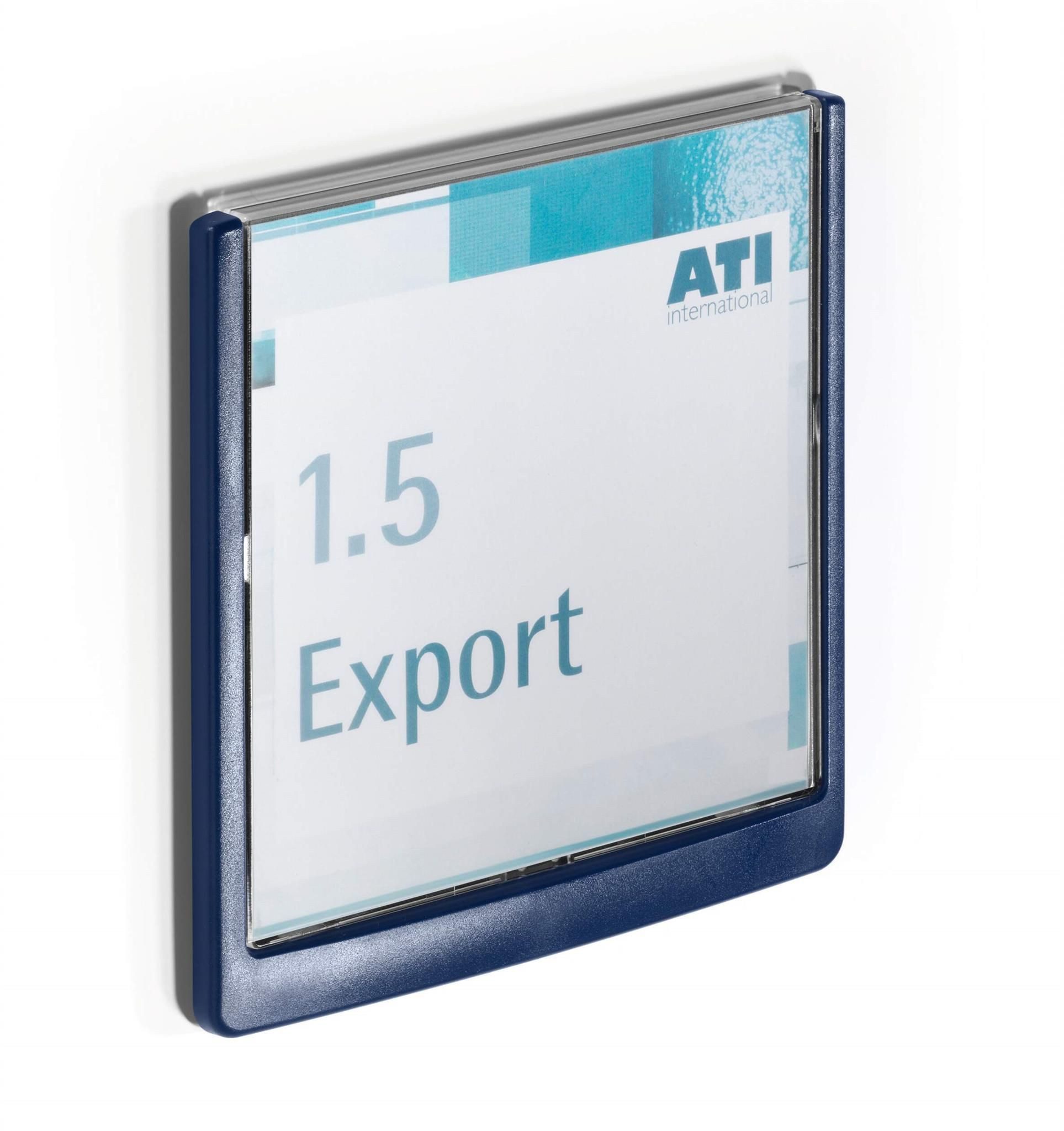 DURABLE Hinweisschild Durable Türschild Click Sign d.bl 149x148,5mm aus Kunststoff
