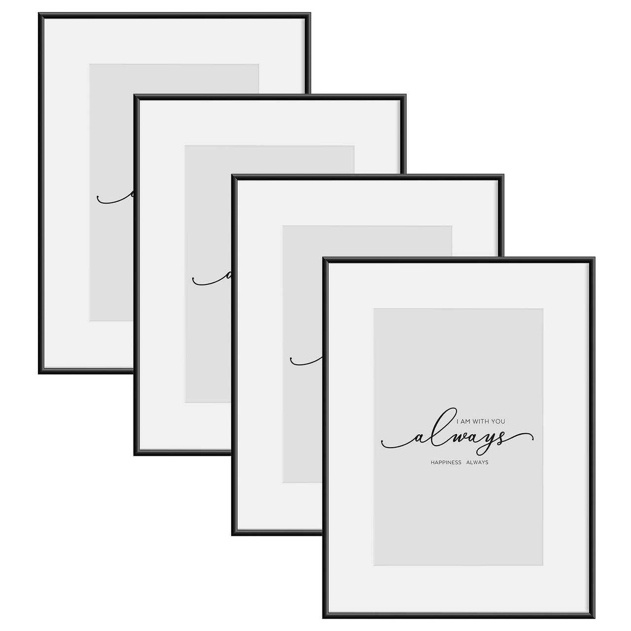 Woltu Bilderrahmen, (4 St), Fotorahmen Aluminium Matt günstig online kaufen