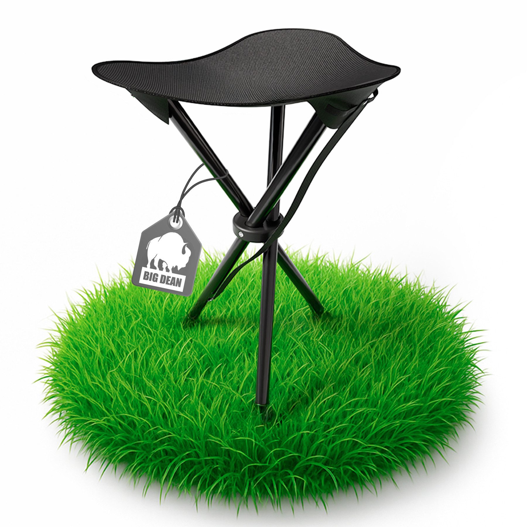 BigDean Campinghocker kleiner Klapphocker faltbar & ultraleicht 41cm hoch s günstig online kaufen