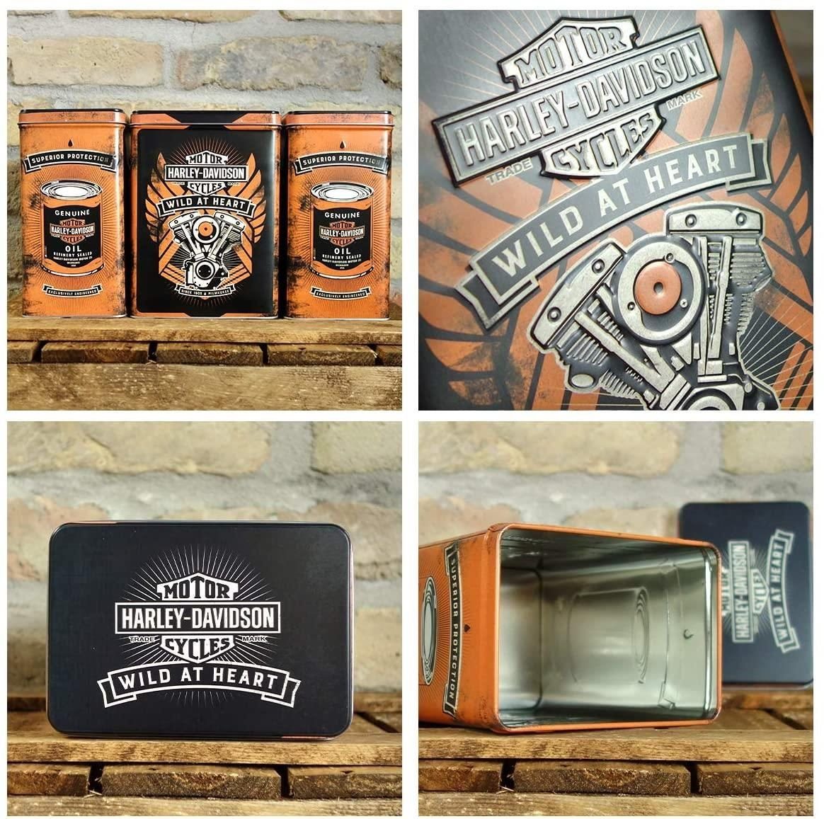 Kaffeedose Nostalgic-Art Wild Harley-Davidson At Heart Vorratsdose - Blechdose