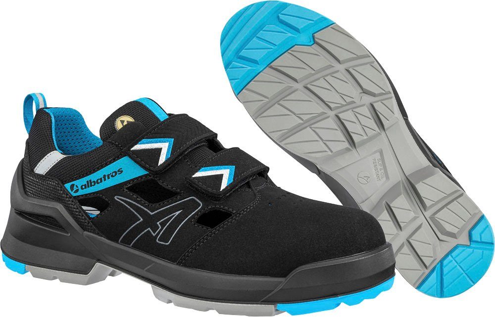 Albatros FORGE AIR BLACK/BLUE LOW S1 ESD FO SR Sicherheitsschuh