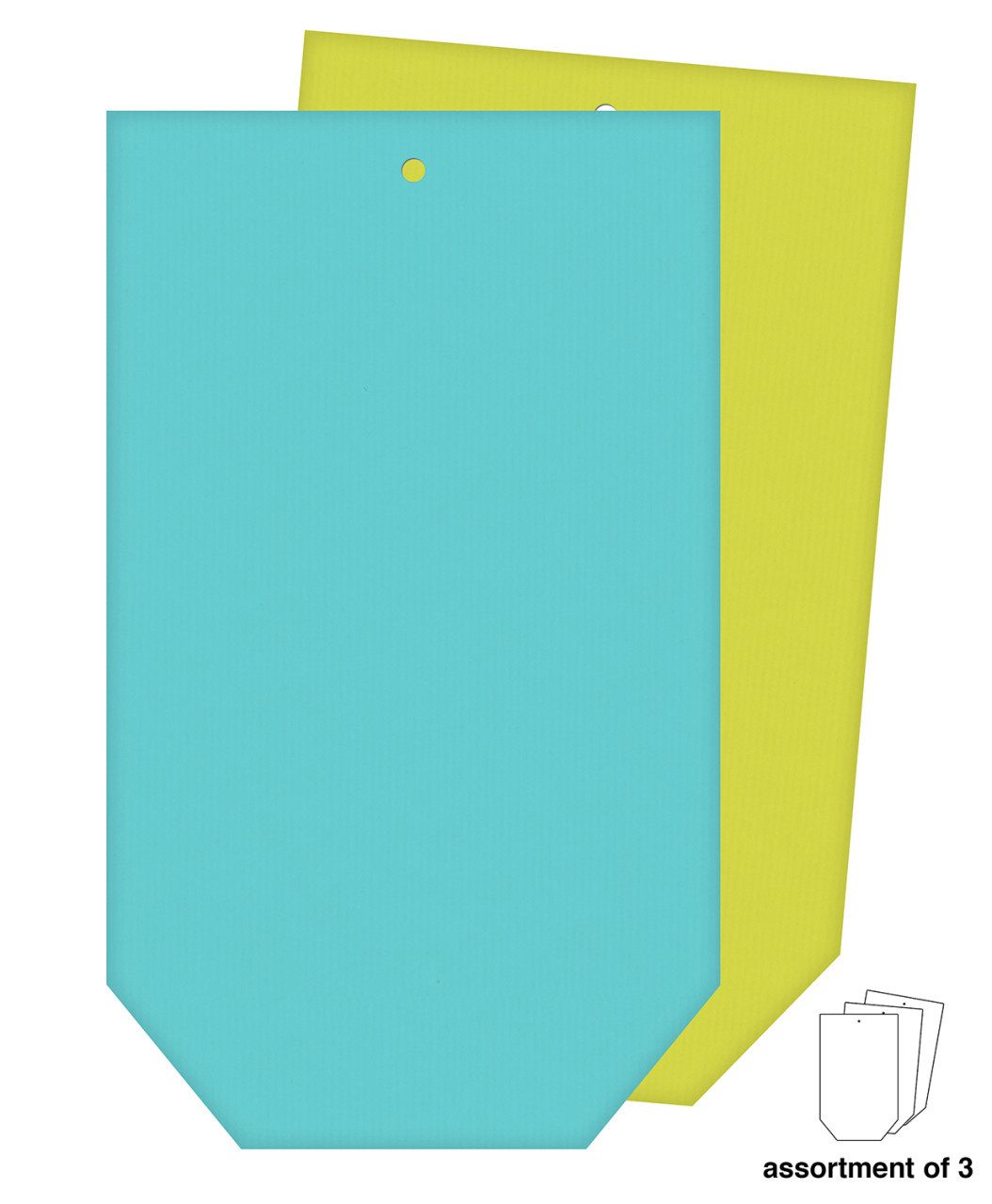 Braun+Company Atelier Geschenkpapier Braun & Company Geschenktasche grün blau 13 x 22