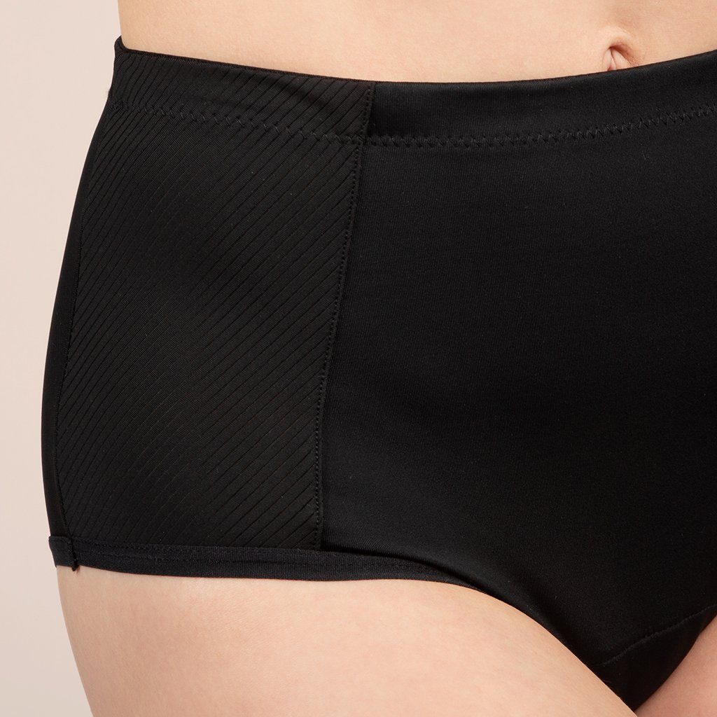 Taynie Inkontinenzslip Highwaist Inkontinenzslip aus / Bio Inkontinenzunterwäsche ultra Schwarz Baumwolle