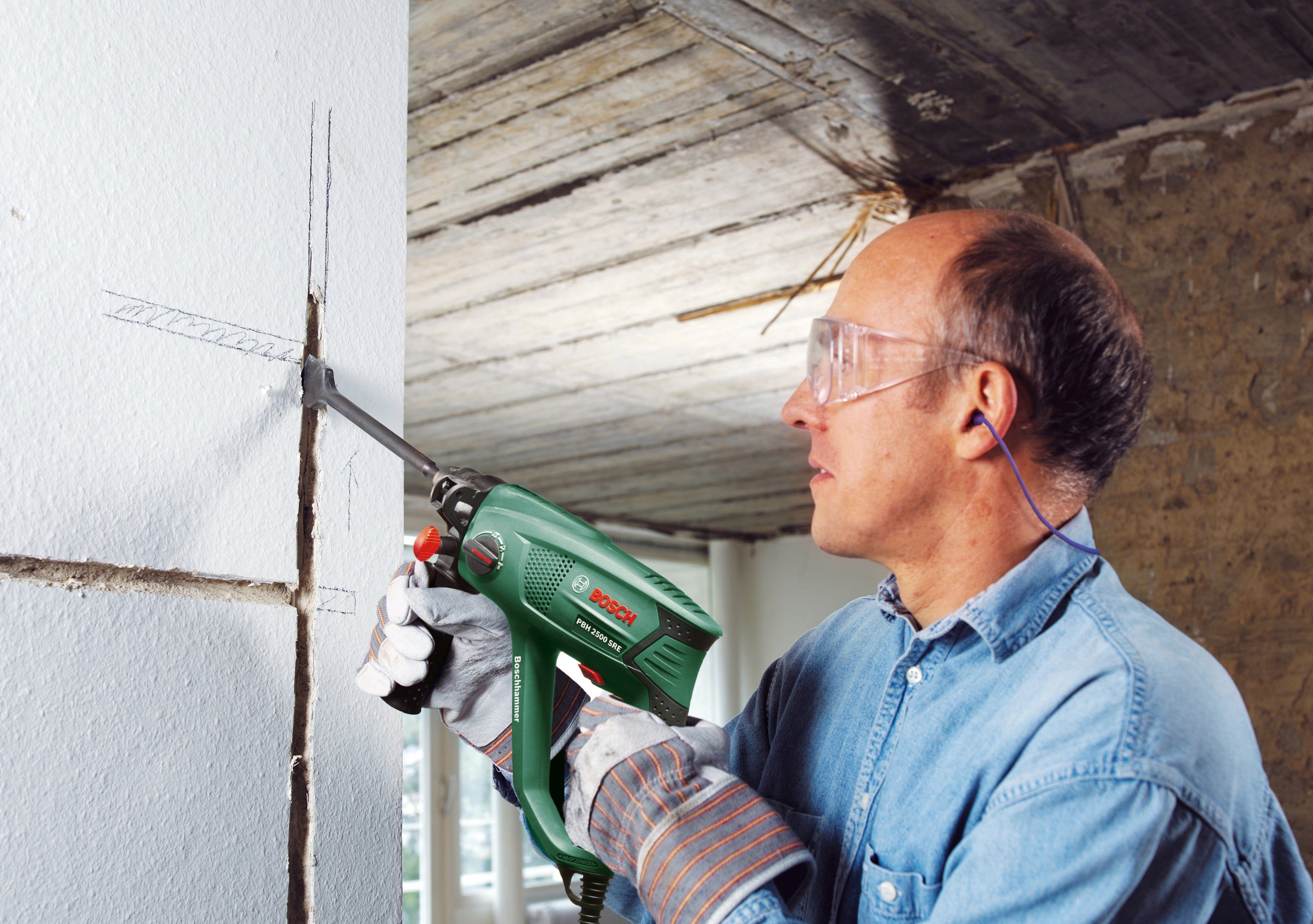 Bosch Home & Garden Bohrhammer PBH 2500 SRE, 230 V, max. 2000 U/min