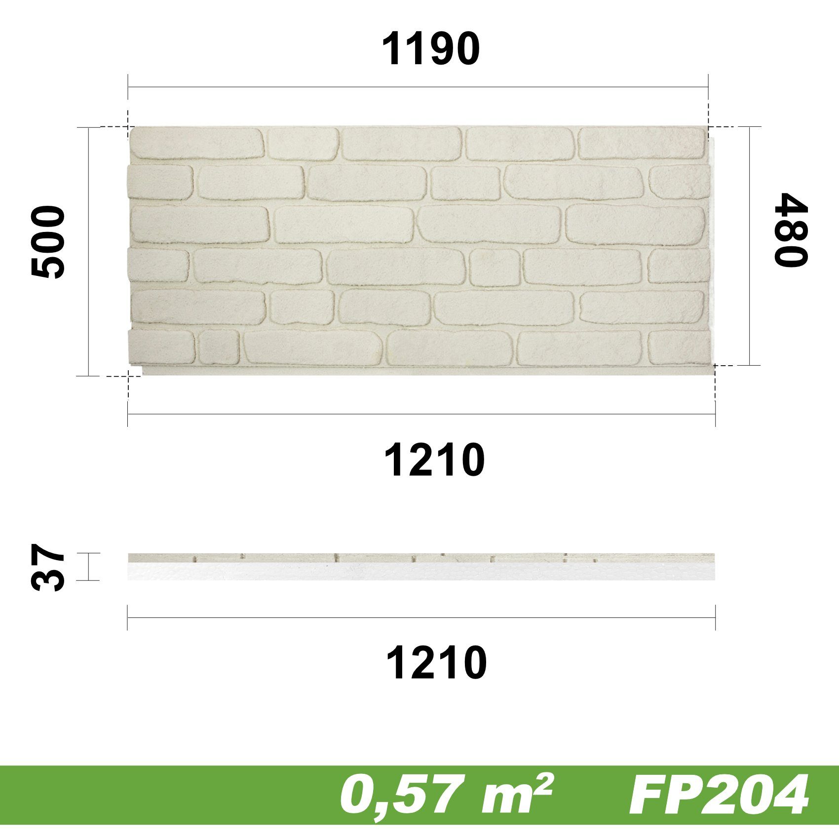 Hexim Wanddekoobjekt FP204 (Fassadenpaneele Steinoptik EPS günstig online kaufen