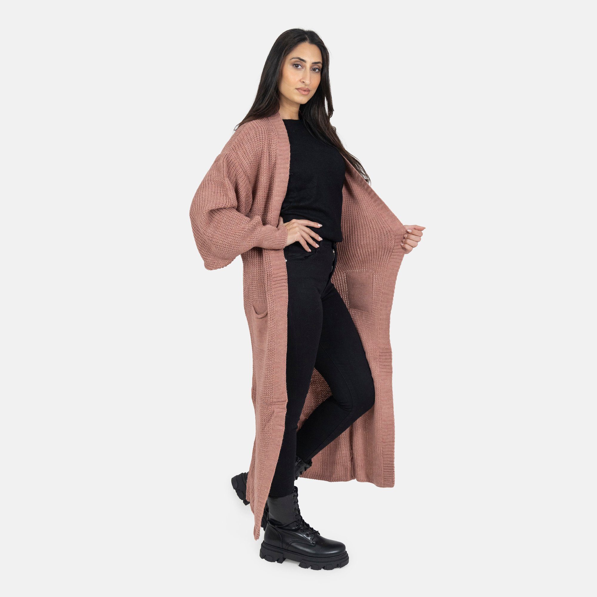Elara Cardigan Elara Langer Damen Oversize günstig online kaufen