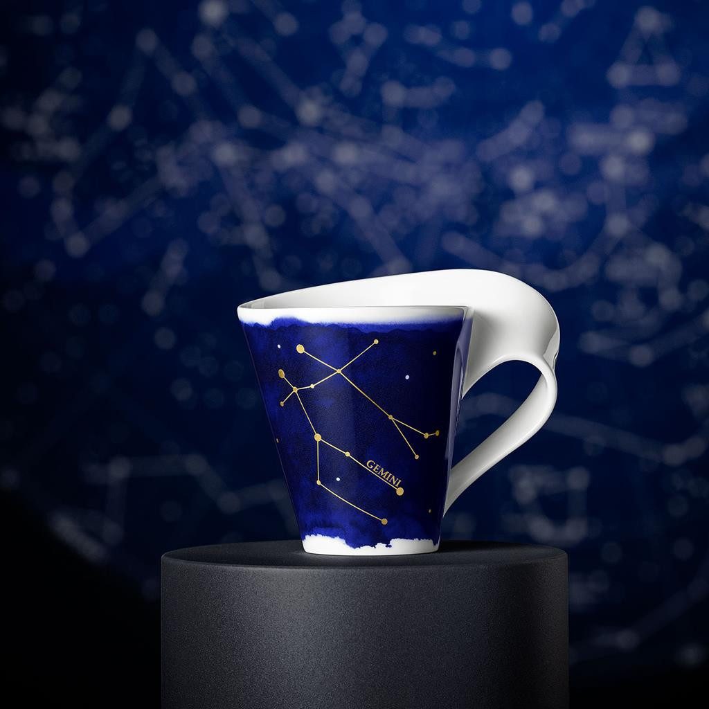 Villeroy & Boch Tasse NewWave Stars Tasse Zwilling 300 ml, 1-tlg., Porzellan