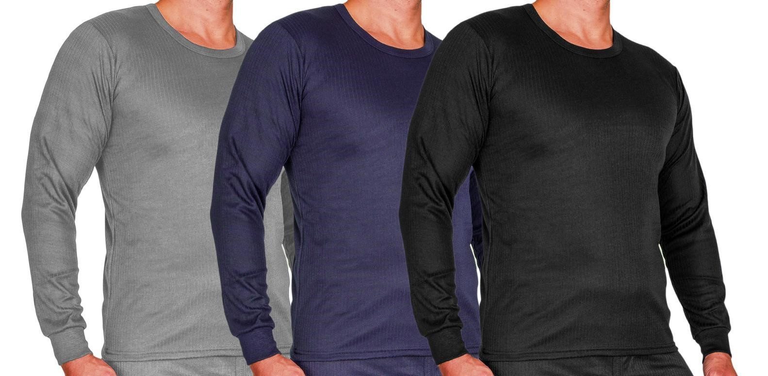 Thermounterhemd 3er Pack Thermo Unterhemden Unterwäsche Thermounterwäsche Fleece