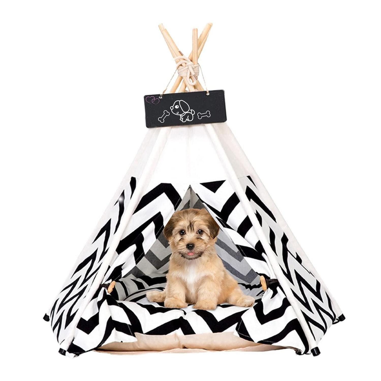 LuxusKollektion Katzenzelt Tipi Zelt Haustier 60x60x70cm