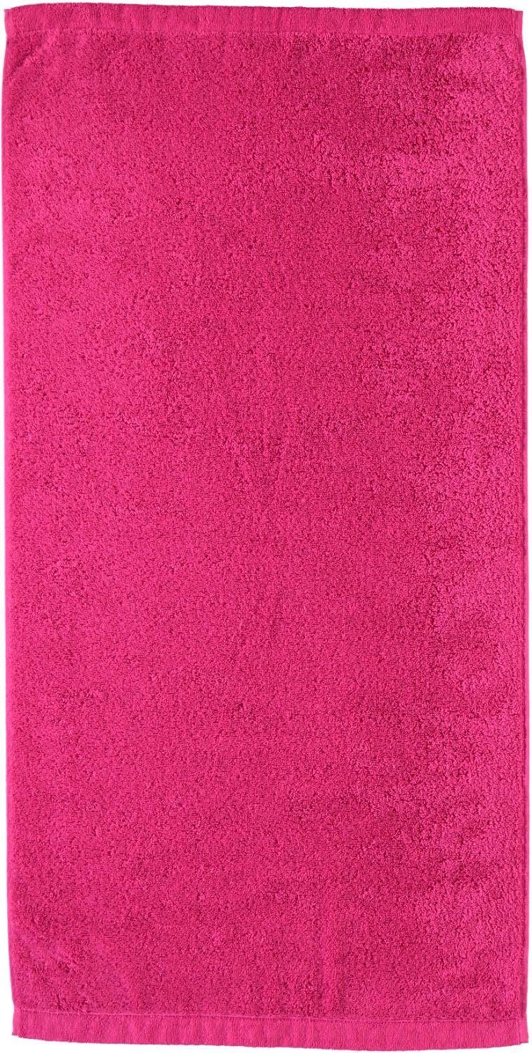Badetuch pink aus Lifestyle Uni, Cawö (1-St), 100% Walkfrottier Baumwolle