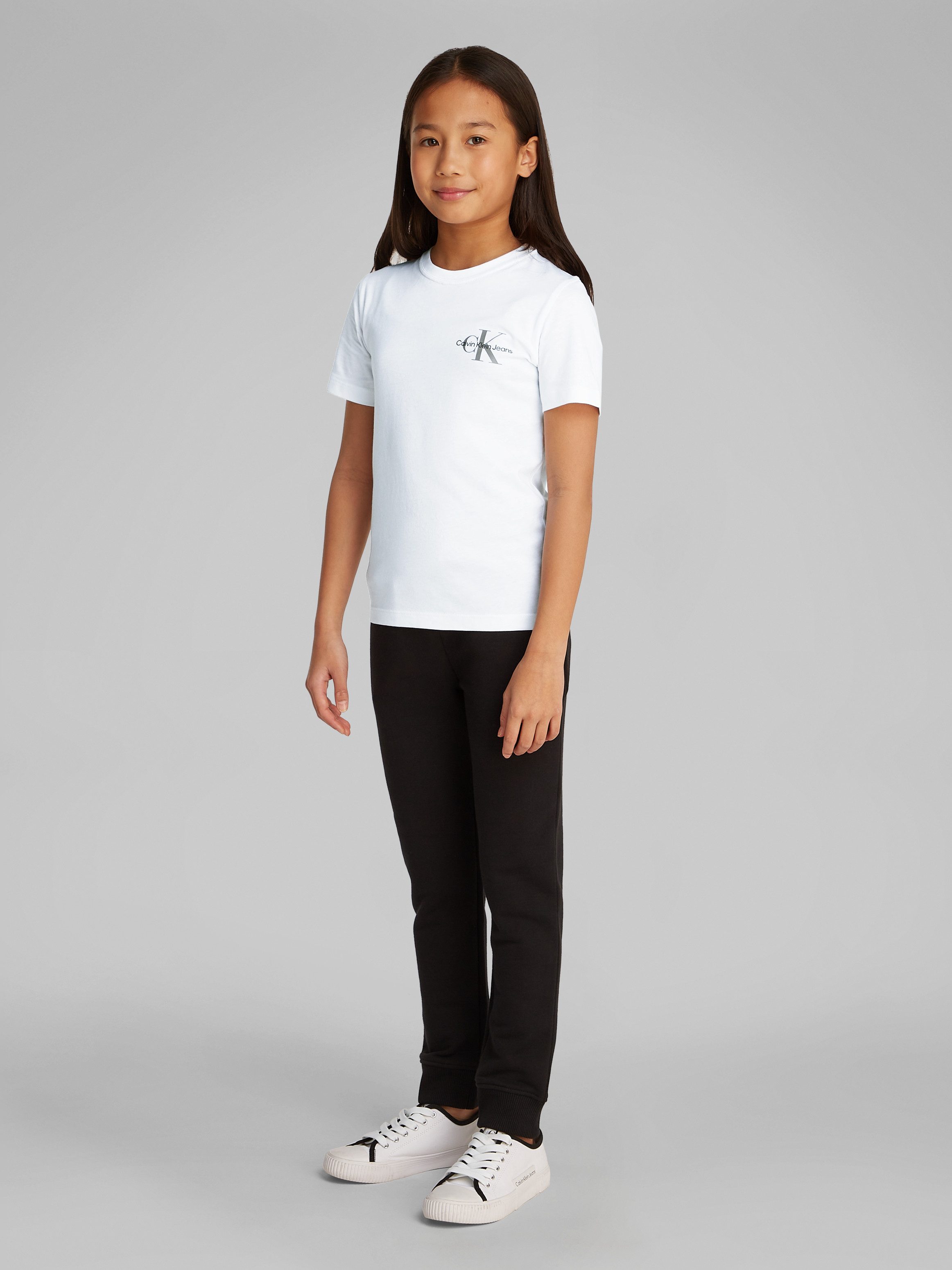 Calvin Klein Jeans T-Shirt Chest Monologo Ss T-Shirt für Kinder bis 16 Jahre und mit Logodruck