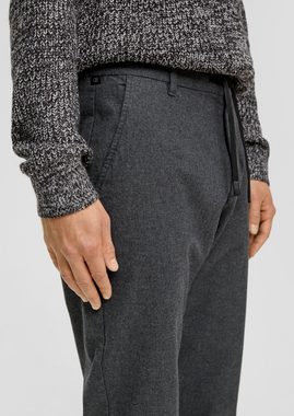 QS Stoffhose Jogger: Twill-Hose im Regular Fit