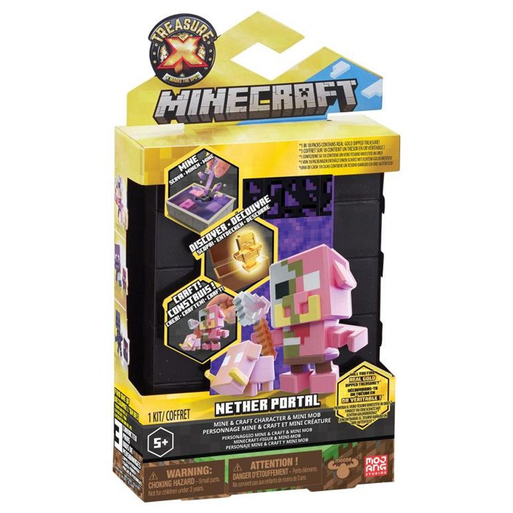 Minecraft Actionfigur Treasure X Minecraft Nether Portal
