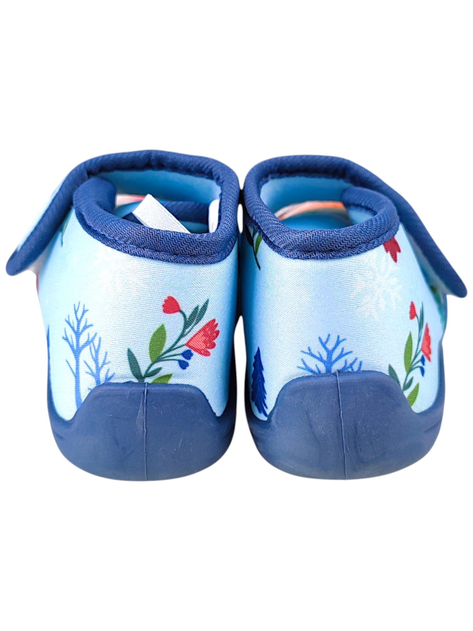 Disney Frozen Elsa & Anna Hausschuh Mädchen Pantoffeln mit Klettverschluss Gr. 22-27 – Bild 4 von 5