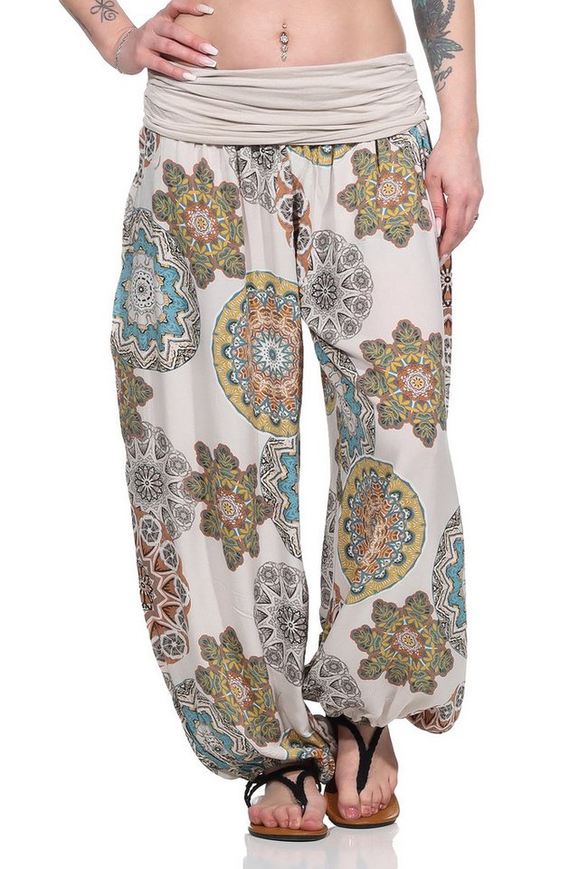 OriginalYou Haremshose Pumphose für Damen weite und luftige Sommerhose mit elastischem Bund, hautfreundlich, luftig und leicht
