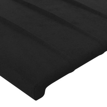 vidaXL Kopfteil Kopfteil mit Ohren Schwarz 83x16x78/88 cm Samt, (1 St)