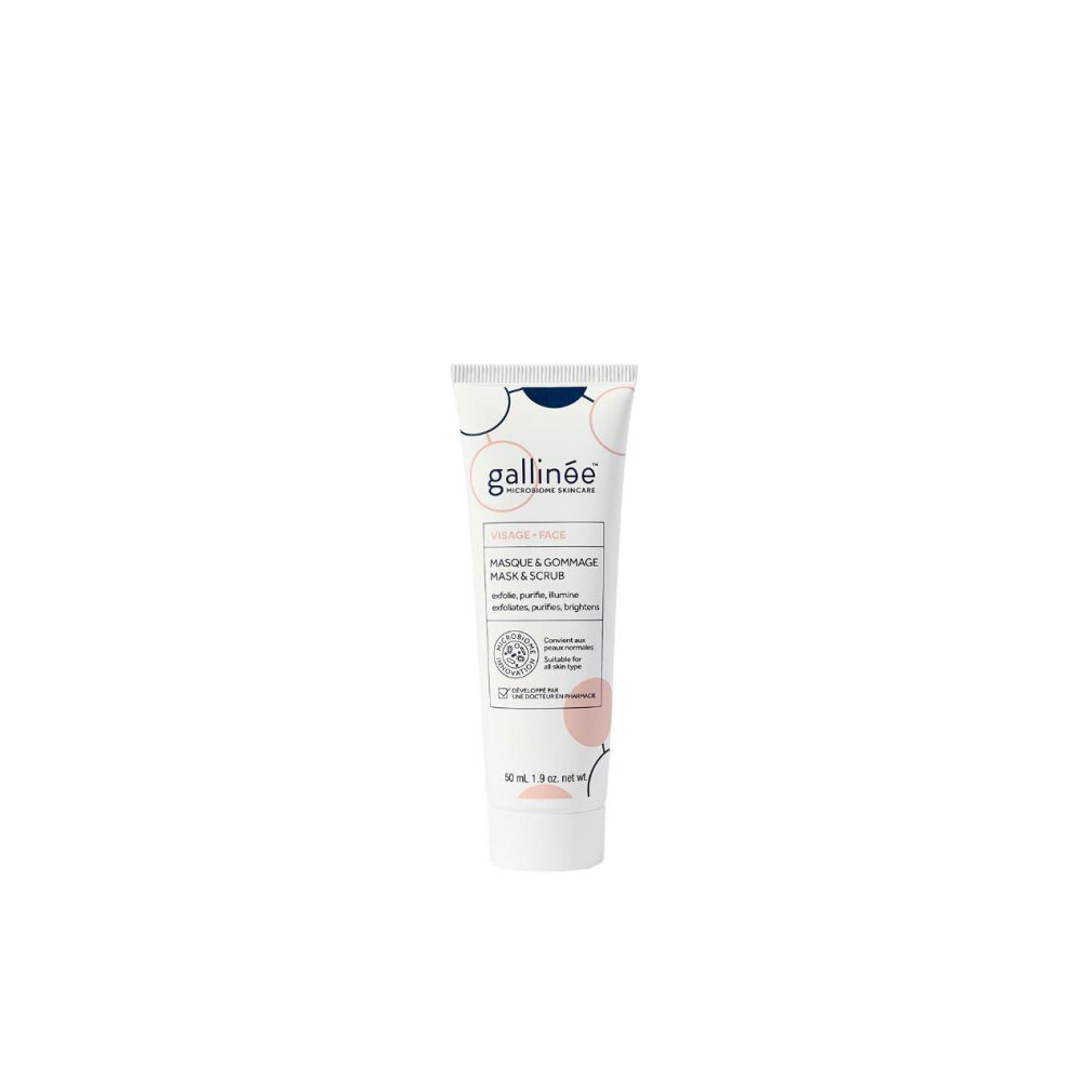 Gallinée Gesichtspflege, Microbiome Skincare, Reinigende Peelingmaske, für Gesicht, 50 ml