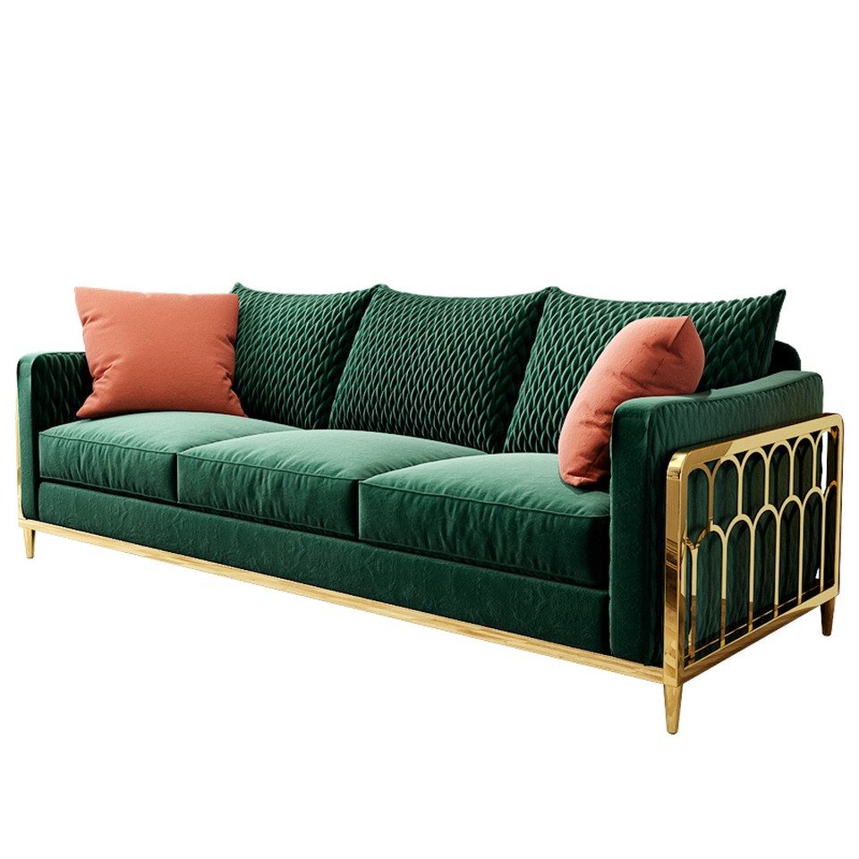 Xlmoebel Polstergarnitur Leder Sofa 3+1 Sitzer Design Couch Garnitur Sitzgruppe, (Sitzgruppe, 3-tlg., 3+1 Sitzer), Made in Europa