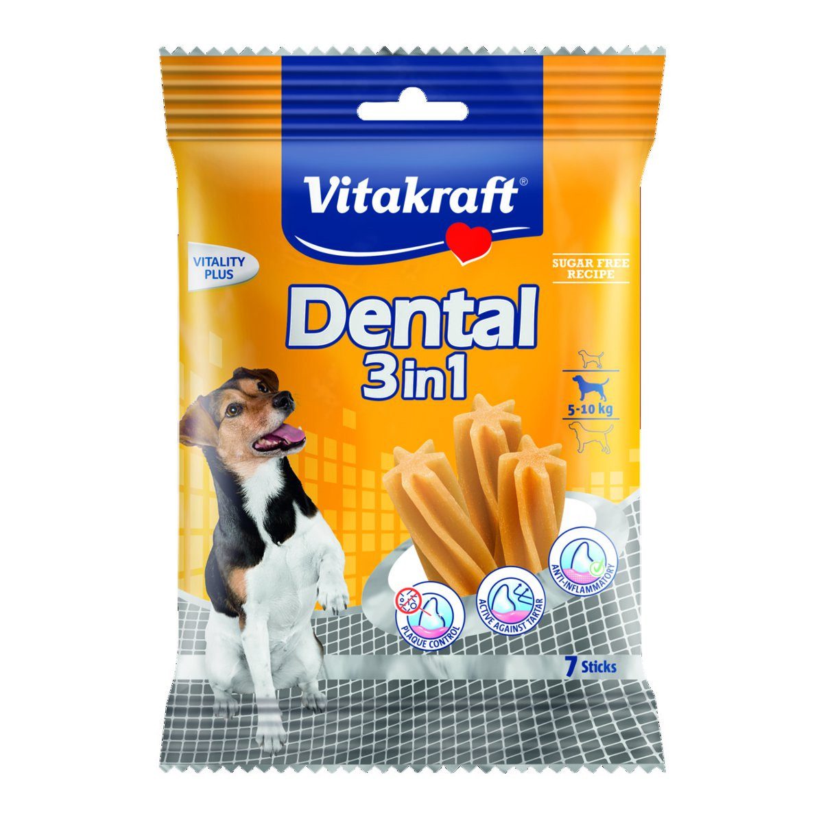 Dental 3in1 - Zahnpflege-Snack für Hunde von 5-10 kg