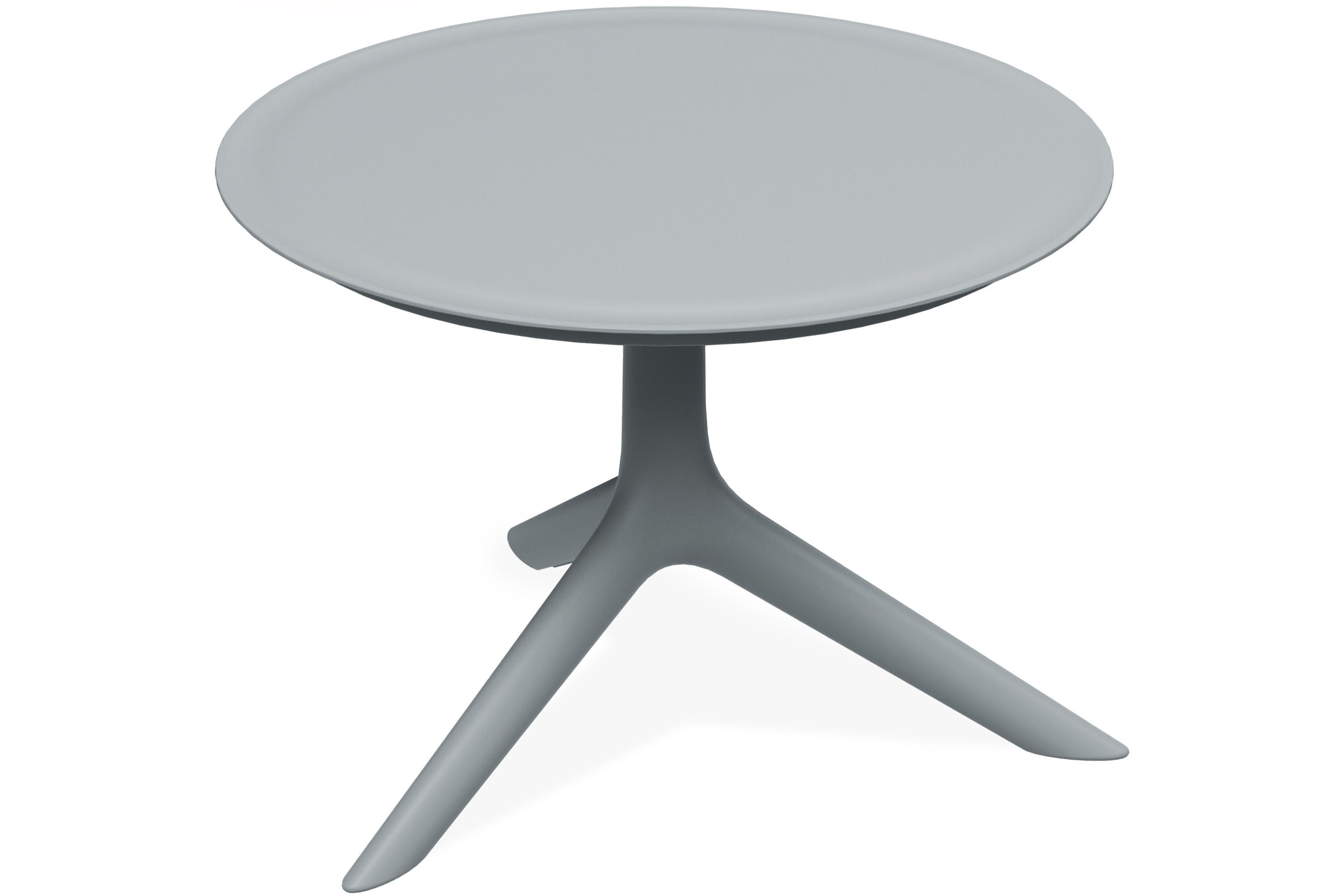 KONSIMO® Gartentisch GALIO Outdoor-Tisch Kaffeetisch, hergestellt in der EU, Runder Gartentisch, Wetterfester Terrassentisch, Modern Design Ø57 cm