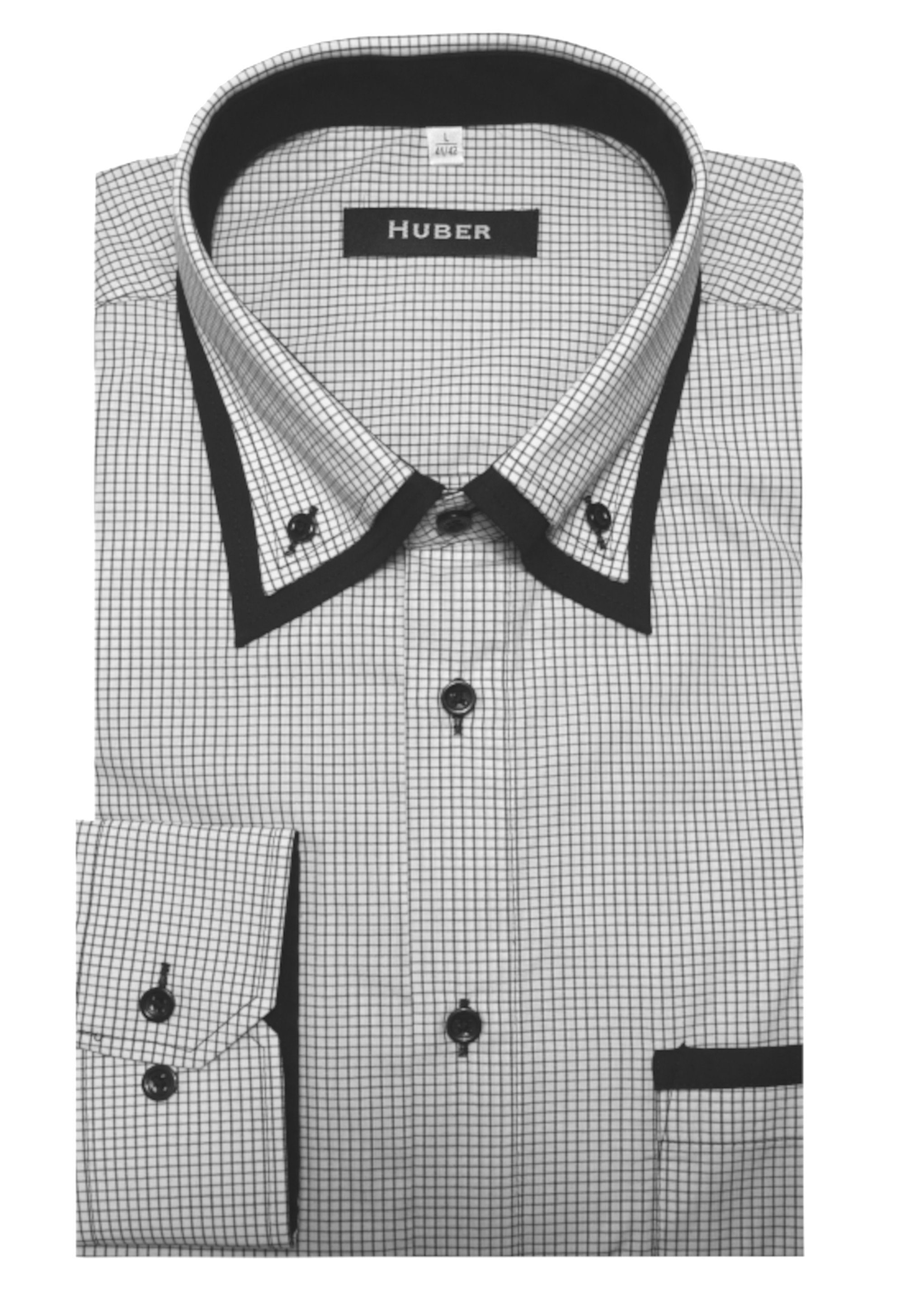 Huber Hemden Langarmhemd »HU0078« ButtonDown Kragen, Regular Fit